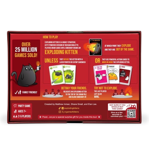 Exploding Kittens Original Edition Card Game - NWT - Picture 6 of 7